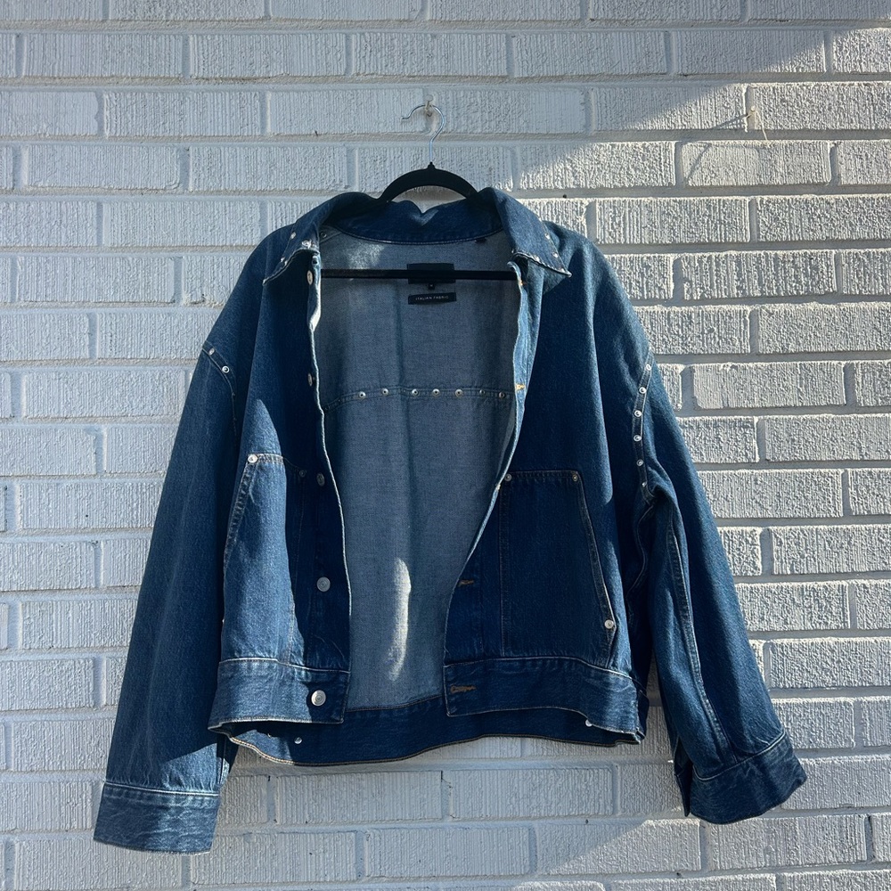 7 For All Mankind Dark Blue Denim Jacket